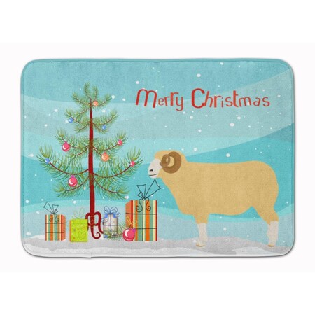 Carolines Treasures Horned Dorset Sheep Christmas Machine Washable Memory Foam Mat BB9347RUG